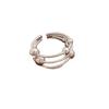 Versatile Multi-layer Bead Ring for Women: Fashion-Forward Stackable Open Design for the Index Finger