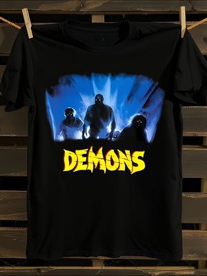 Demons Logo Graphic T-Shirt Mens Tshirt Womens Tshirts with Letters Print Short Sleeves T-Shirt Casual Street Tee Shirt Top