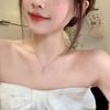 Sterling silver necklace femininity light luxury beauty tears collarbone chain French new jewelry water drop pendant