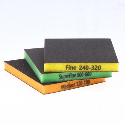 8Pcs Double Sided Sponge Sanding Pads Portable Car Furniture Polishing Assorted Grits 120 To 1500