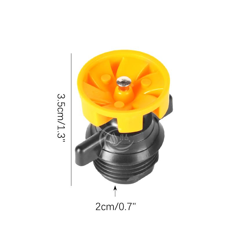 Dysza Irygacyjna Obrotowa 360 Stopni Zraszacz Obrotowy Do Nawadniania Ogrodu Trawnika Gwint Zewnętrzny 1/2 Cala Automatyczny Zraszacz Obrotowy
