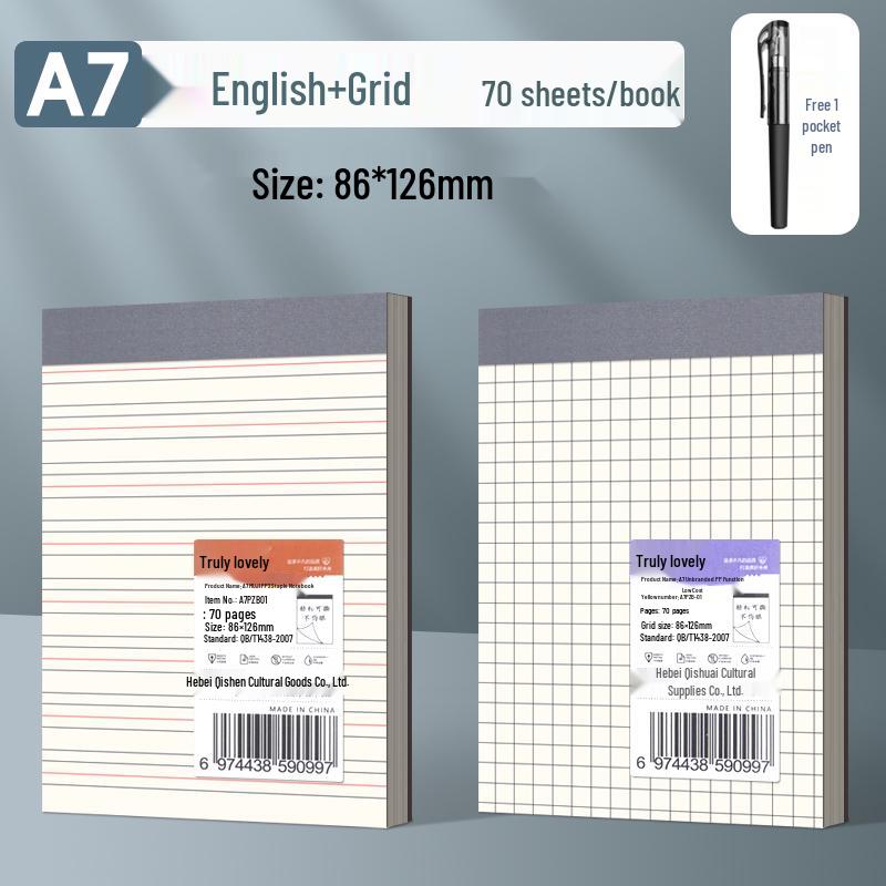 A7 Student Trumpet Sticky Note Pad: Tear-Off, Blank, Portable, Pocket-Sized, Lined & Grid Paper.