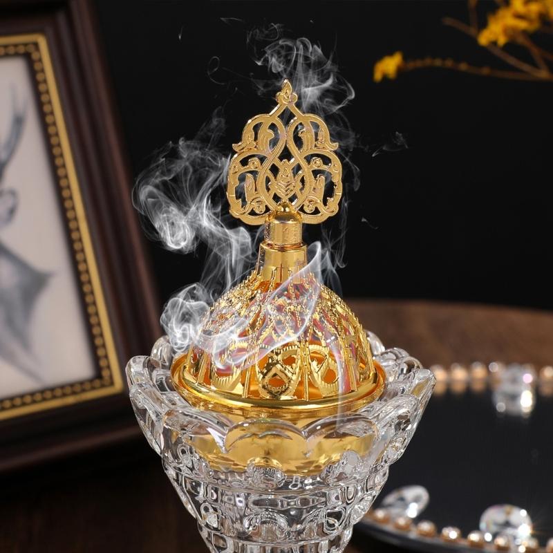Artistic Rotating Incenses Burners Set With Jar For Yoga Room And Home Centerpieces Arabic Styles Table top Decors