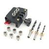 Self Centering Dowel Jig For Woodworking Accurate Hole Drilling Tool Aluminum Alloy Body Compact Design For DIY Projects