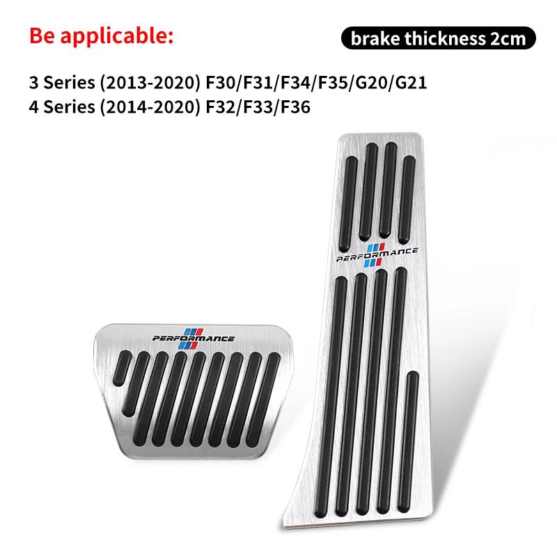 2025 Hot Car Brake Foot Rest Pedal Cover Alloy Rubber Gas Pedal Protector For BMW X3 X5 M5 M3 E46 E90 E60 F10 E39 F30 E36 G30 E8