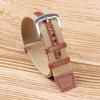 Bracelet de montre en Nylon Cuir 20mm 22mm Vintage Kaki Field Watch Band Vert Noir Gris Toile Tissée Bracelet Homme Sport Extérieur