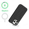 Luxury Polka Dots Phone Case Magnetic Case For IPhone 16 14 13 12 11 15 Pro Max Plus For Magsafe Wireless Charge Cover