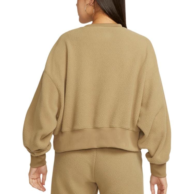 Nike Sweatshirts Women's Camel Crew Neck Moderate Regular DQ6845-258