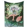Game Genshin Impact Nahida Green Flannel Blanket Cover Warmth Soft Anime Blanket Multifunctional Decor Home Universal Blankets