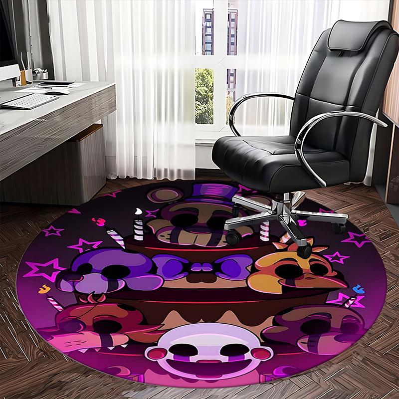 Five Nights at Freddy's,FNAF Chair mat Round Rug Office carpet, Non slip, Suitable for Living Rooms, Bedrooms Decor.1205607a
