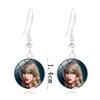 Elegantní náušnice inspirované Taylor Swift pro ženy Stříbrné Šperky odolné proti poškrábání Módní šperky