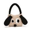 Toddler Knit Kids Bag Handbag With Cartoon Dog Design And Lightweight Style