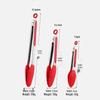 High-Temperature Resistant Silicone and Stainless Steel Food Tongs - Ideal for Barbecue, Roasting, and Bread.
