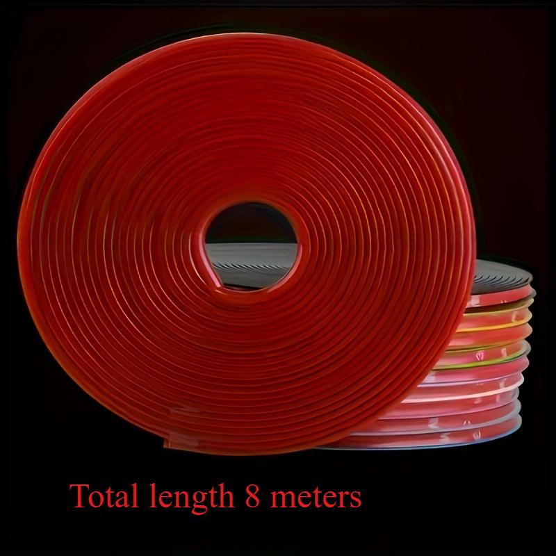 4 ks Univerzální ochranné lišty na ráfky kol, ABS ozdobné lišty na kola, Umístění na přední část, Gumové chrániče proti kolizi, Ochranné kroužky na pneumatiky