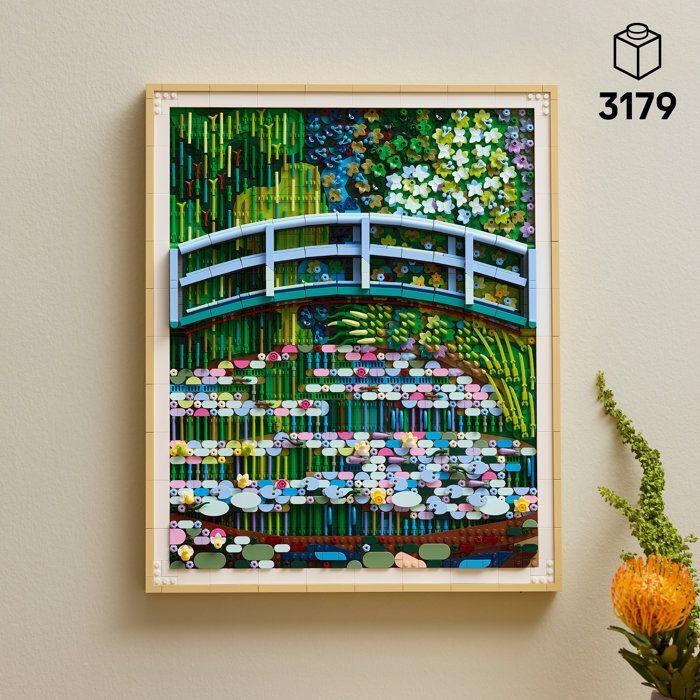 LEGO Art 31220 Claude Monet : le Bassin aux Nymphéas, Harmonie Verte - Set pour Adulte