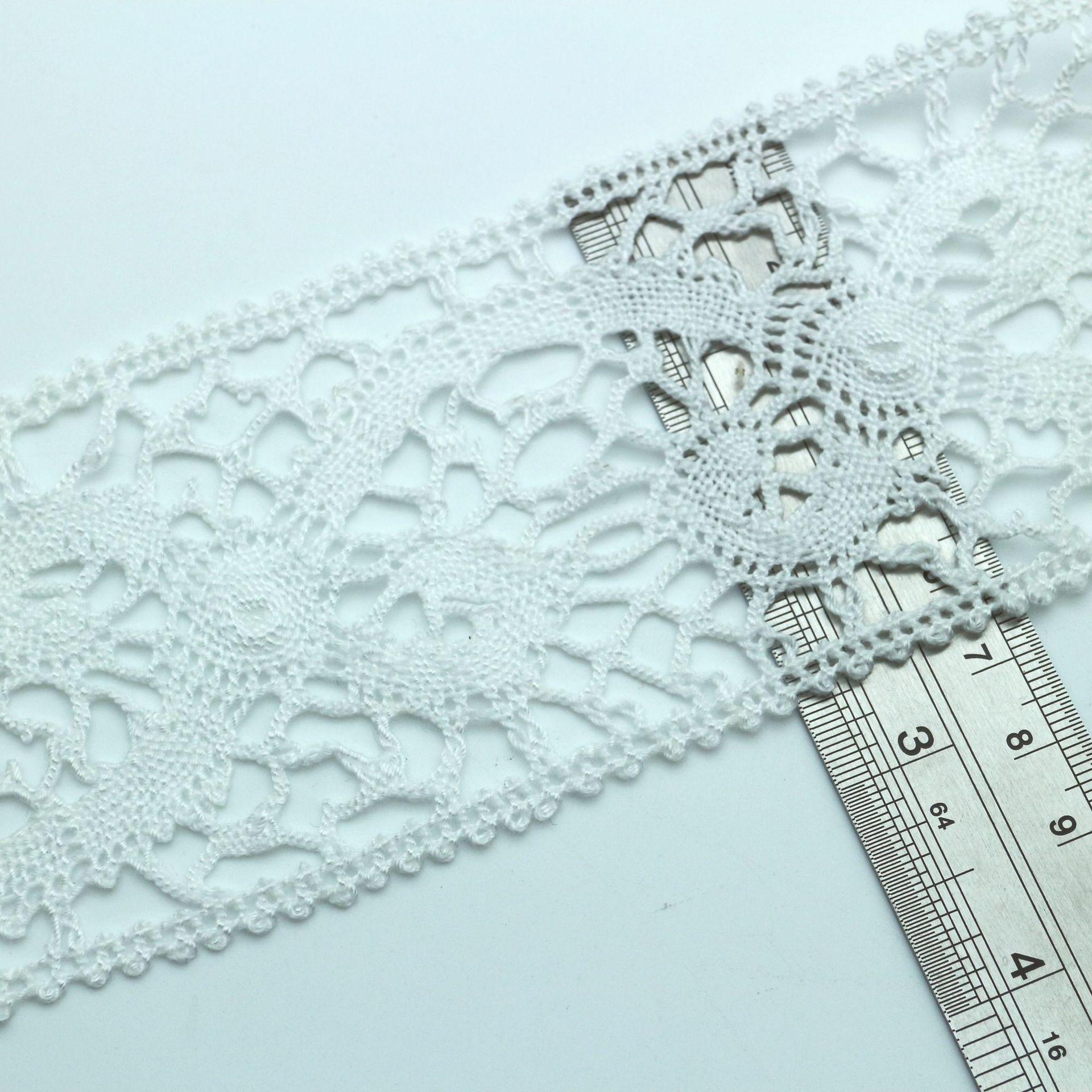 Тонкий Белый Полиэстер Штрихкод Лолита Водорастворимое Ажурное Кружево Вышивка Кружево Аксессуары для Одежды SH8803