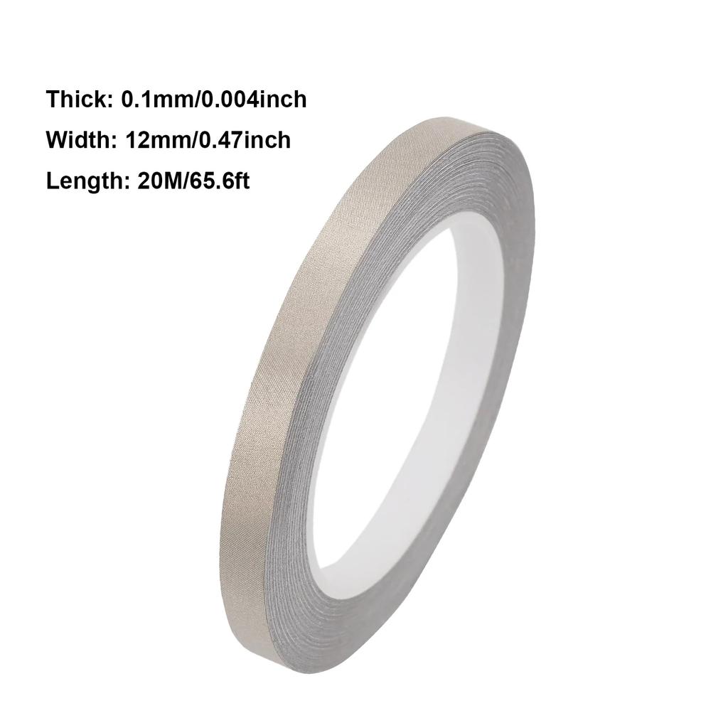1pcs 20 Meter Double Conductive Fabric Cloth Tape Single-Sided Laptop Cellphone LCD EMI Shielding Adhesive Tape