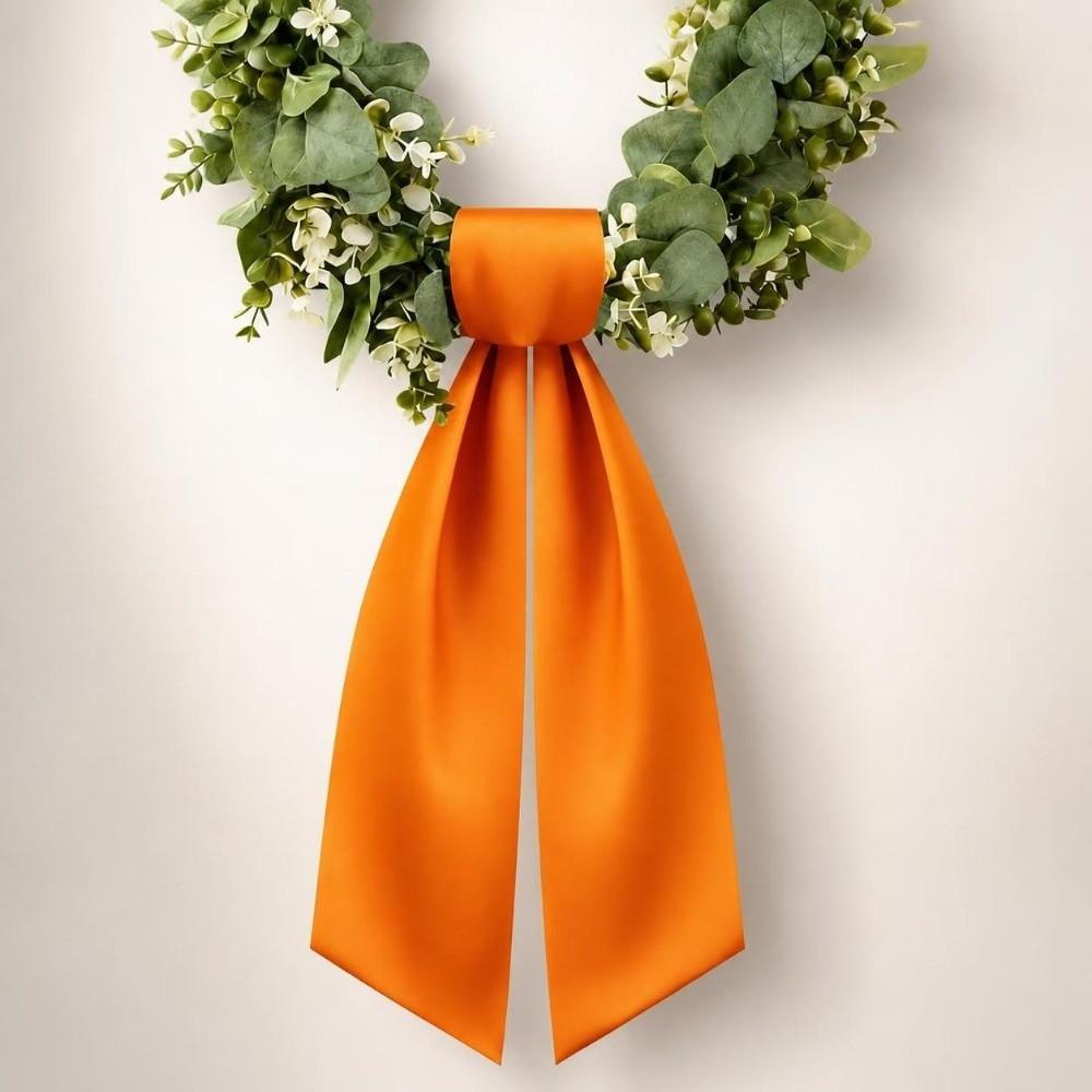 Adjustable Wreath Sash Soft Wreath Sashes Pure Holiday Wreath Decor  Front Door Hanging