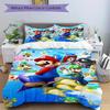 3pcs Super Mario Bros Quilt Cover Set (1 Quilt Cover + 2 Pillowcases Without Pillow Core), High-Definition Printing for Home and Dormitory.F086