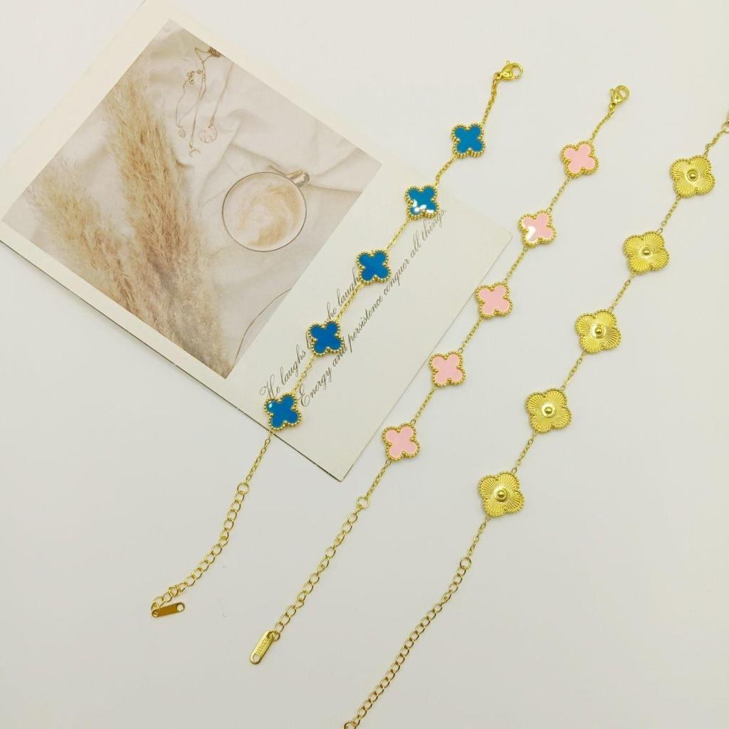 Four-leaf Clover Bracelet for Women Fashion Accessories Simple Student Bestie Bracelet