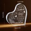 2D Flat, Heart-Shaped Acrylic Desktop Decor Plaque, Floral Design, Home Decor Plaque Hanging Wall Art Decorative Garden Decoration for Room Door Signs