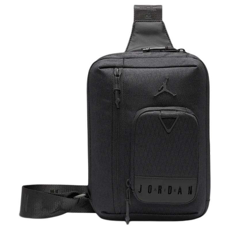 

Jordan Полиэстеровая сумка-слинг мужская черная Jordan HQ7566-010 чёрный