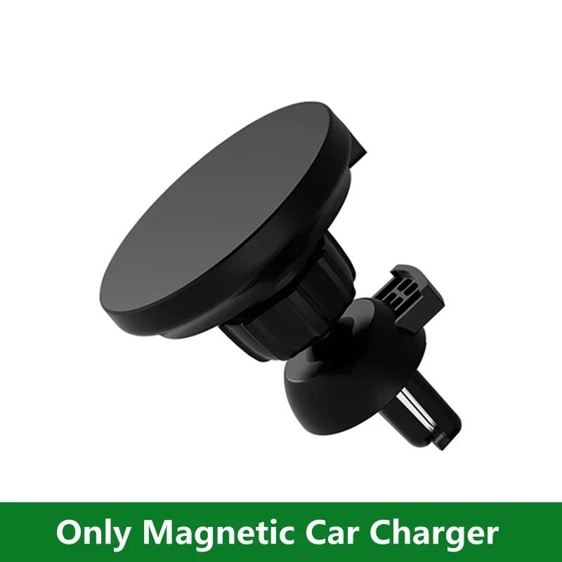 

Magnetic Car Mobile Phone Holder Stand Wireless Charger For iPhone 15 14 13 12 Pro Max Mini Air Vent Fast Car Charging Stand