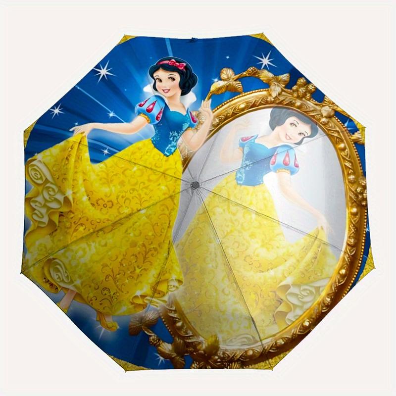 

1pc Snow White Automatic Umbrella 8-Bone Design Compact Gear for Outdoor Travel,Perfect Gift for Friends Birthdays yy250813021