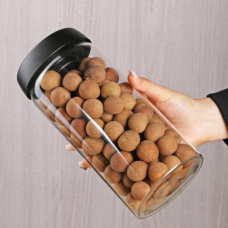 Vacuum Glass Coffee Jars Kitchen Cereals and Other Cereals Glass Storage Containers Food Glass Storage Sealed Cans