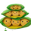 Large Pea Pod Plush Toy - Creative Dutch Bean Doll & Back Support Pillow