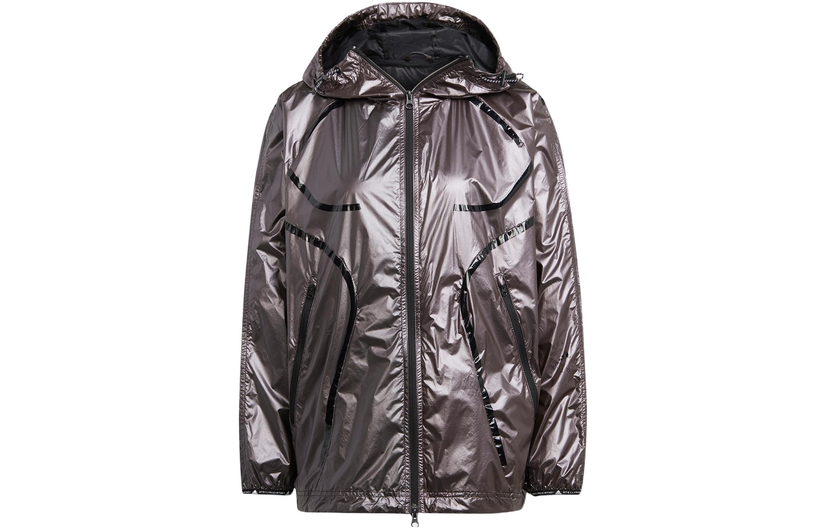 Adidas X Stella McCartney Куртки Женские Фиолетовые С капюшоном Умеренные Другие H09046 S
