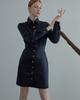 SALON DE SEOUL Zenith Shirt Dress - Navy