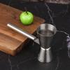 Dobbel vinjigger Cocktail med håndtak Måle Gjenbrukbare verktøy Gadget for