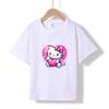 XH10 MINISO 2026 Summer New Printed Cotton Round Neck T-shirt for Children Aged 1-16, Boys and Girls