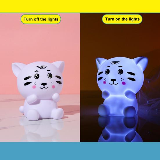 Tiger Night Light Endurance Decorative Kids Gift Bright Toddler Nursery Lamp for Kids