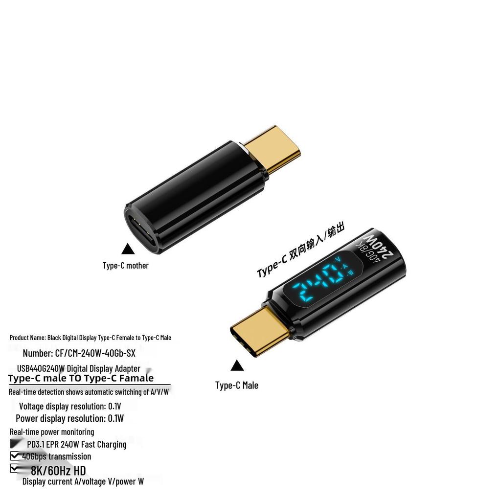 TYPE-C Digital Display Adapter with Full-Function OTG Support
