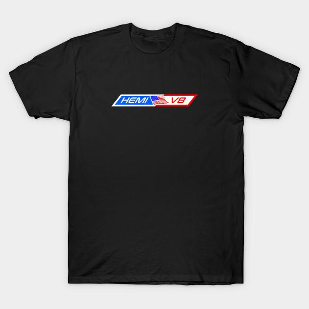 

Men Black Print T-shirt Hemi V8 No-Cut Transfer Paper Print Cotton Tshirt 4XL чорний