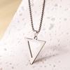 Trendy Titanium Steel Necklace: Unisex Stainless Steel Hollow Star Pendant, Long Chain