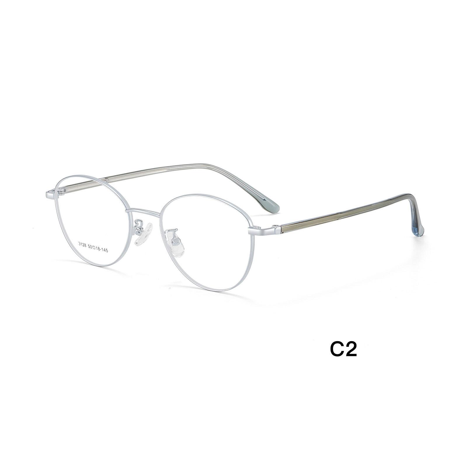 

Anti-blue Light Luxury Myopia Glasses Silver Small Frame Prescription Eyeglasses Women Men Minus Diopter Eyewear 0 to -6.0 Original Lenses серебряный