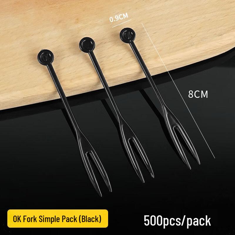 ZISIZ Одноразовые пластиковые вилки для фруктов