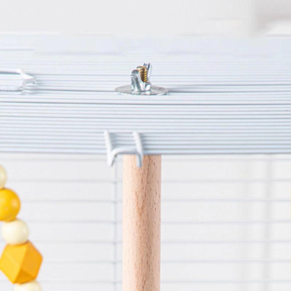 Detachable Rotary Tabletop Bird Perch Solid Wood Birds Grinding Perch Holder Small Medium Birds