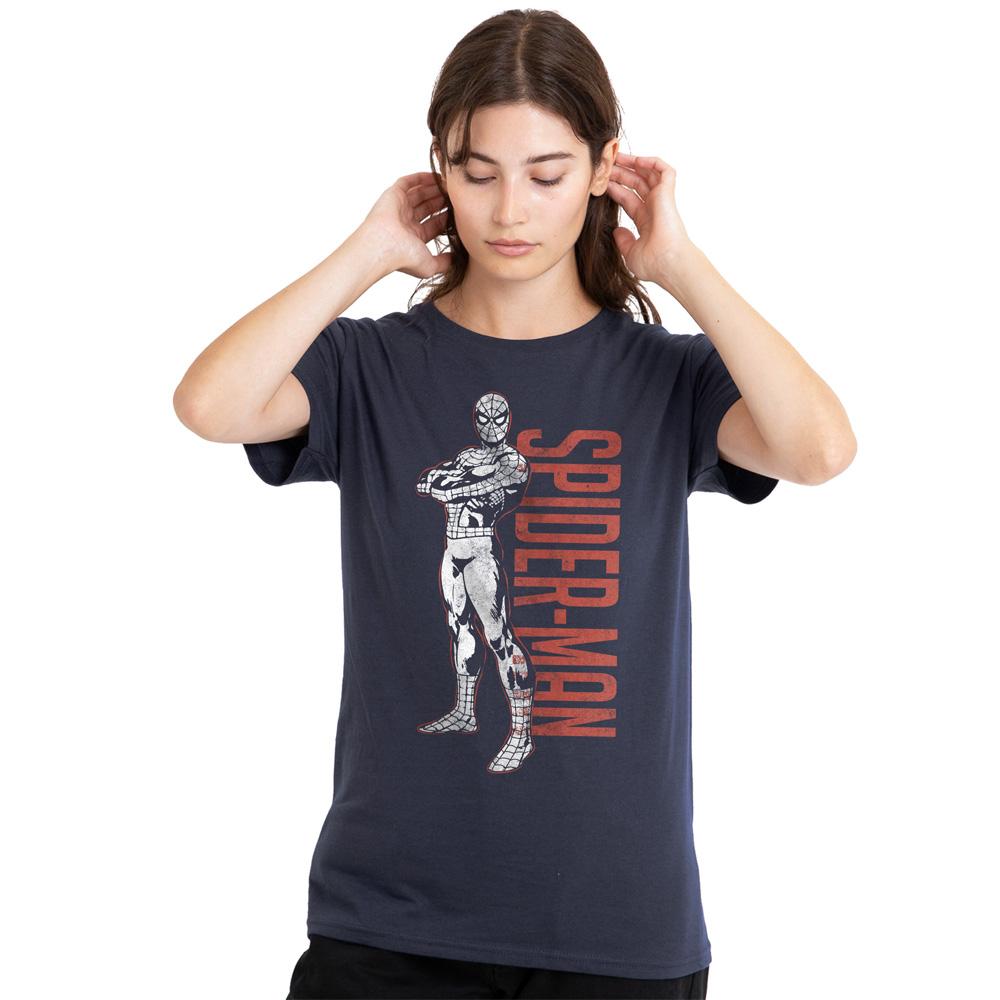 Spider-Man Womens/Ladies Hero Stance T-Shirt