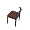 Retro Bistro Industrial Solid Wood Dining Table and Chair Set for Western Restaurants