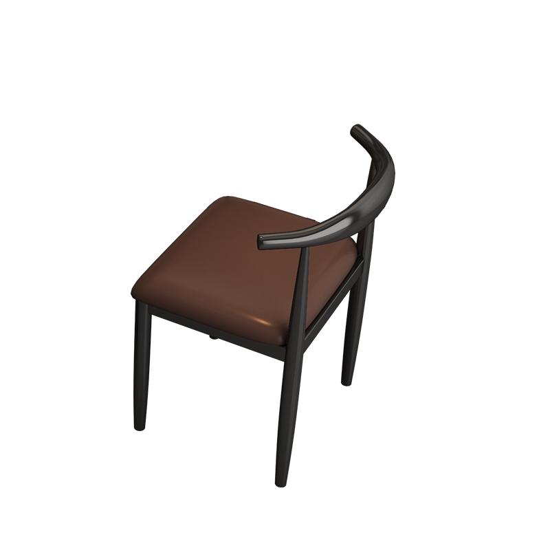 Retro Bistro Industrial Solid Wood Dining Table and Chair Set for Western Restaurants