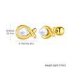 18K Gold Plated Stainless Steel Cartilage Stud Earrings, Dainty CZ Heart Butterfly Crown Multi Piercing Earring for Women