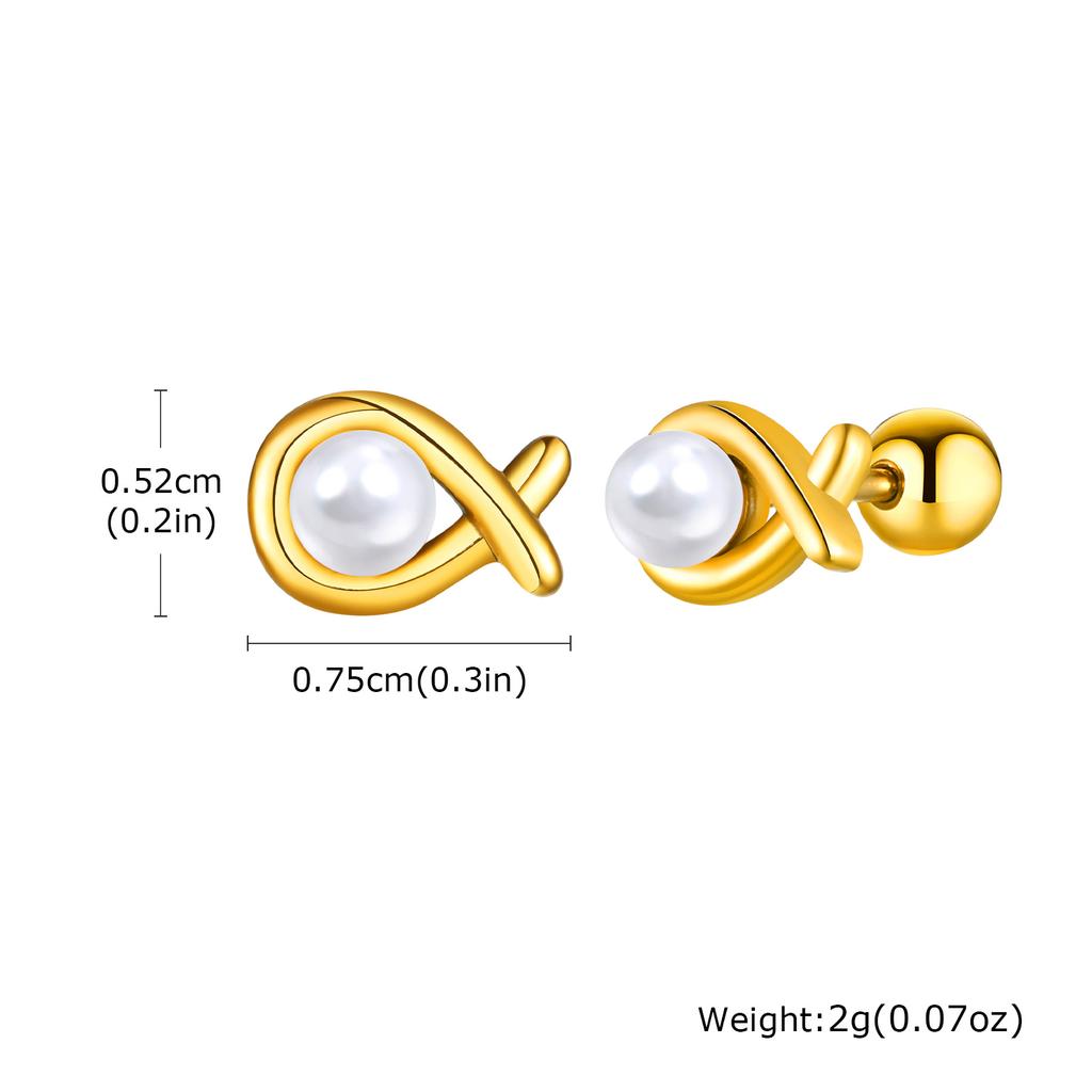 18K Gold Plated Stainless Steel Cartilage Stud Earrings, Dainty CZ Heart Butterfly Crown Multi Piercing Earring for Women