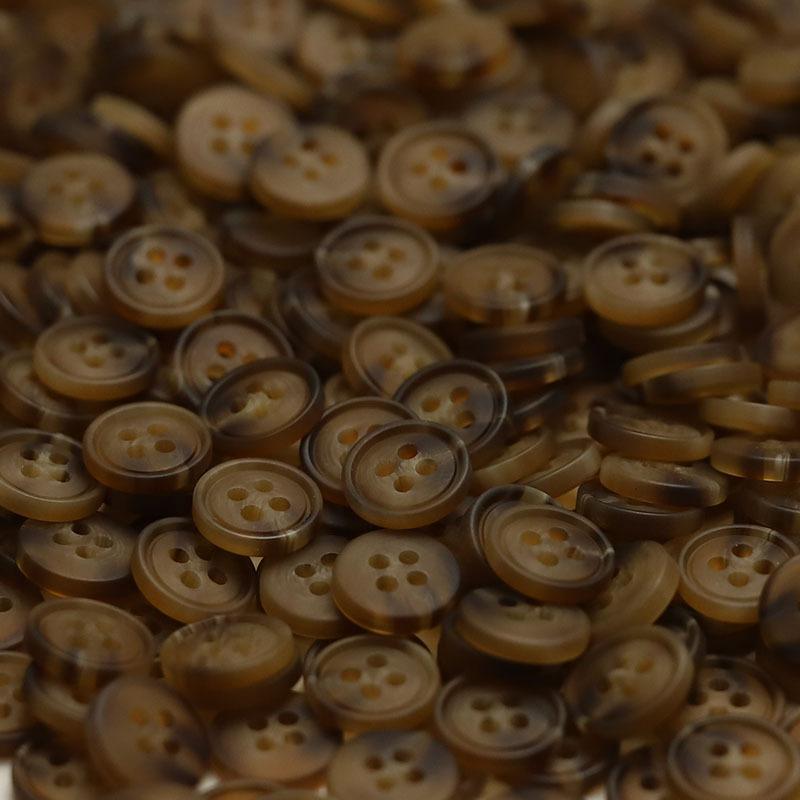 

5 шт. маленькие пуговицы из смолы с четырьмя отверстиями, вязаные поло, кардиган, рукав, воротник, пряжка, унисекс, аксессуары для одежды, пуговицы для верха 1 #[W2306 #11mm four-eye thin-edge coffee color]