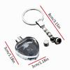 Crystal Rhinestone Crystal Keychain Rose Flower Pattern Rhinestone Keychain  Souvenir
