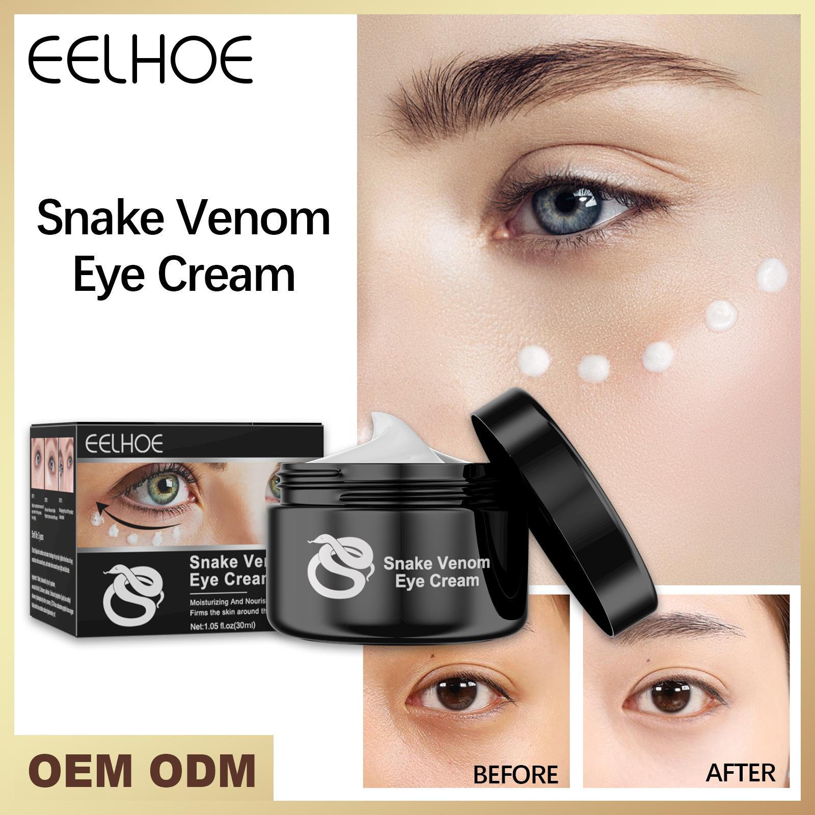 

Eelhoe Snake Venom Eye Cream Антивозрастной бальзам для глаз для уменьшения отечности, морщин, темных кругов и крема для ухода за глазами «гусиные лапки» 30ml-box