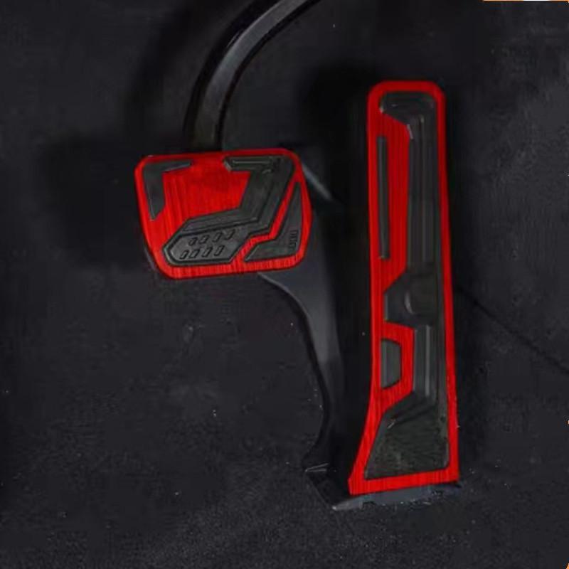 For LiXiang L7 2023 2024 Aluminum Rubber Accelerator Brake Pedal Non-Slip Sleeve Left Foot Rest Pad Luxury Interior